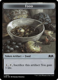 Food (0013) Token - Wilds of Eldraine (WOE) #13 - Token Magic: The Gathering Trading Card