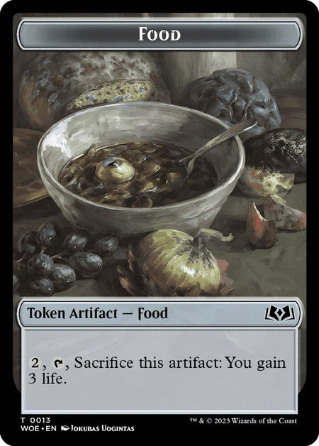 Food (0013) Token - Wilds of Eldraine Magic: The Gathering trading card