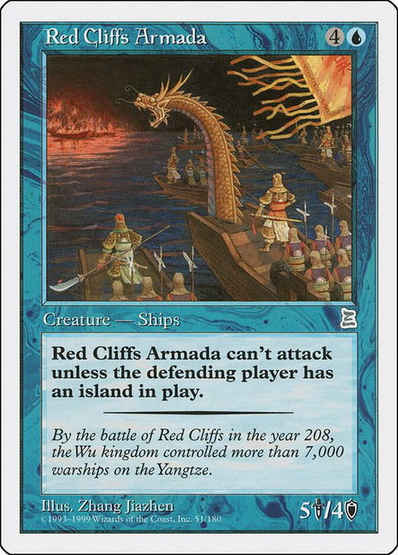 Red Cliffs Armada - Portal Three Kingdoms Magic: The Gathering trading card