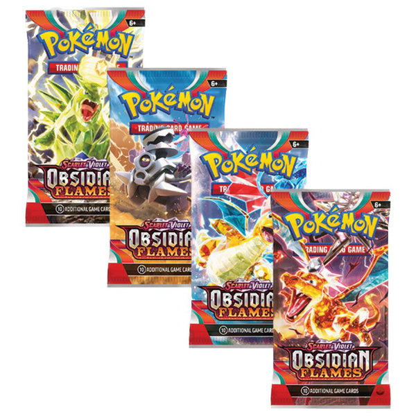 Obsidian Flames Booster Pack Art Bundle [Set of 4] - SV03: Obsidian Flames Pokémon trading card