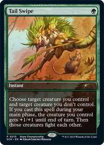 Tail Swipe - Game Day & Store Championship Promos (GAME) #15 - Promo Magic: The Gathering Trading Card