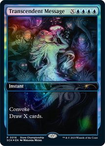 Transcendent Message - Game Day & Store Championship Promos (GAME) #16 - Promo Magic: The Gathering Trading Card
