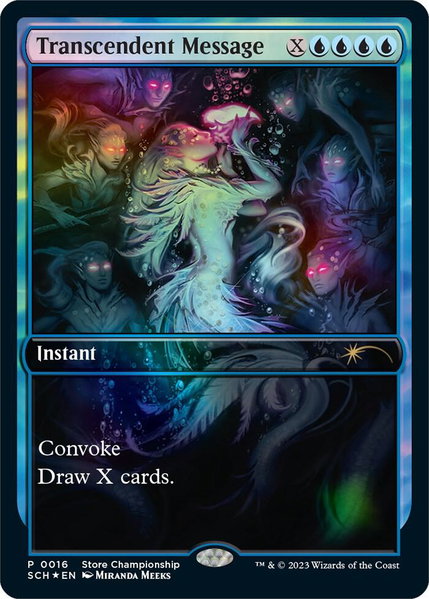 Transcendent Message trading card from Game Day & Store Championship Promos Transcendent Message - Game Day & Store Championship Promos Magic: The Gathering trading card