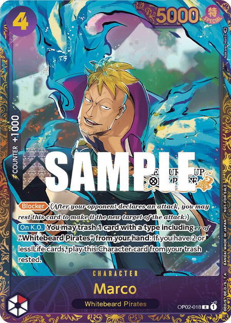 Marco (Treasure Cup) - One Piece Promotion Cards One Piece trading card