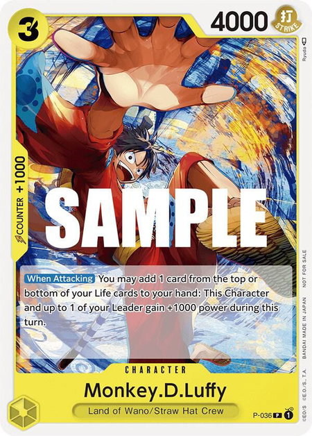 Monkey.D.Luffy (Pre-Release Tournament) - One Piece Promotion Cards One Piece trading card