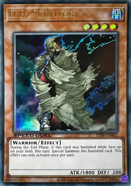 D.D. Survivor - Speed Duel: Tournament Pack 6 YuGiOh trading card