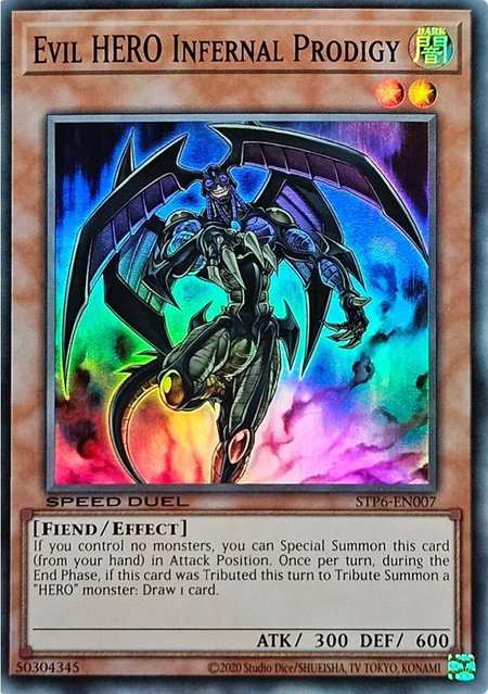 Evil HERO Infernal Prodigy - Speed Duel: Tournament Pack 6 YuGiOh trading card