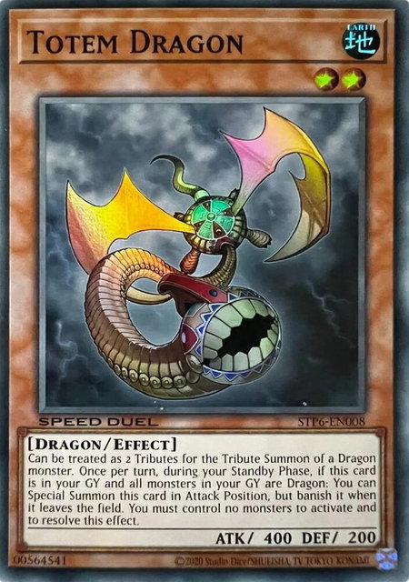 Totem Dragon - Speed Duel: Tournament Pack 6 YuGiOh trading card