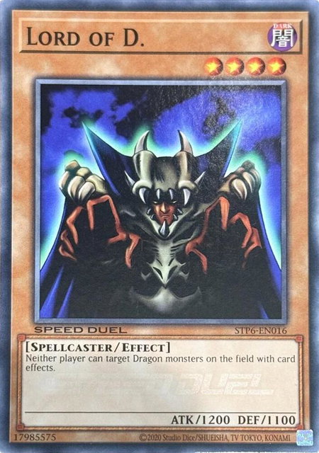 Lord of D. - Speed Duel: Tournament Pack 6 YuGiOh trading card