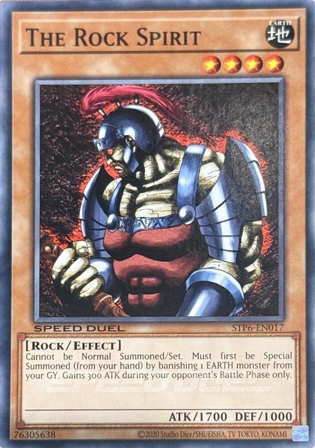 The Rock Spirit - Speed Duel: Tournament Pack 6 YuGiOh trading card