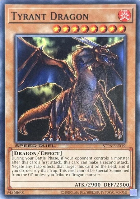 Tyrant Dragon - Speed Duel: Tournament Pack 6 YuGiOh trading card