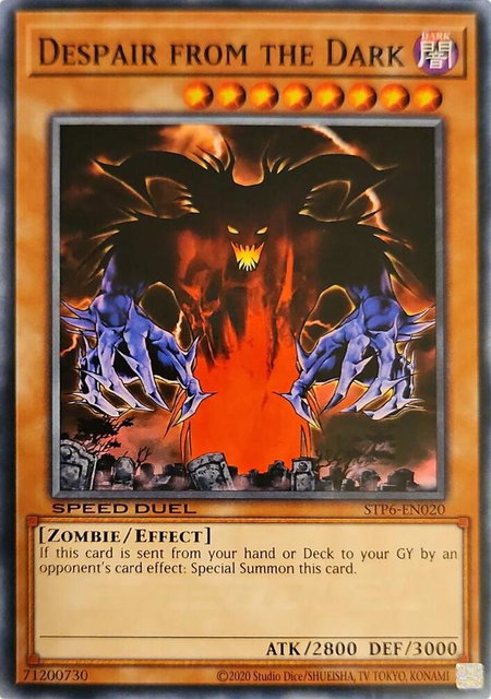 Despair from the Dark - Speed Duel: Tournament Pack 6 YuGiOh trading card