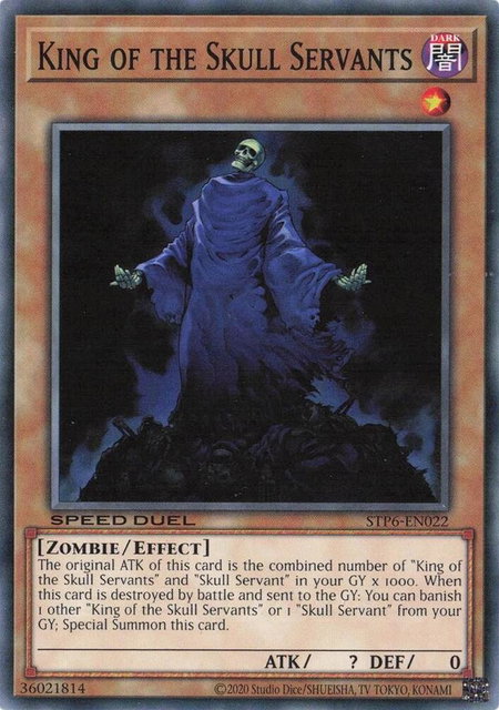 King of the Skull Servants - Speed Duel: Tournament Pack 6 YuGiOh trading card