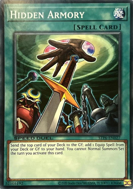 Hidden Armory - Speed Duel: Tournament Pack 6 YuGiOh trading card