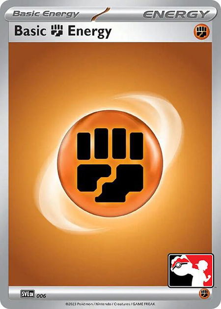 Basic Fighting Energy - 006 - Prize Pack Series Cards Pokémon trading card