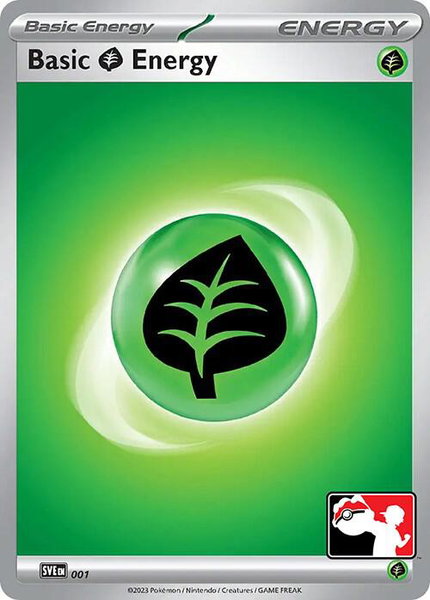 Basic Grass Energy - 001 trading card from Prize Pack Series Cards Basic Grass Energy - 001 - Prize Pack Series Cards Pokémon trading card