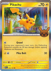 Pikachu - Trick or Trade BOOster Bundle 2023 (TTBB23) #062/193 - Common Pokémon Trading Card
