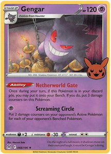 Gengar (2022 Copyright Date) - Trick or Trade BOOster Bundle 2023 (TTBB23) #066/196 - Holo Rare Pokémon Trading Card