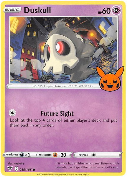 Duskull trading card from Trick or Trade BOOster Bundle 2023 Duskull - Trick or Trade BOOster Bundle 2023 Pokémon trading card