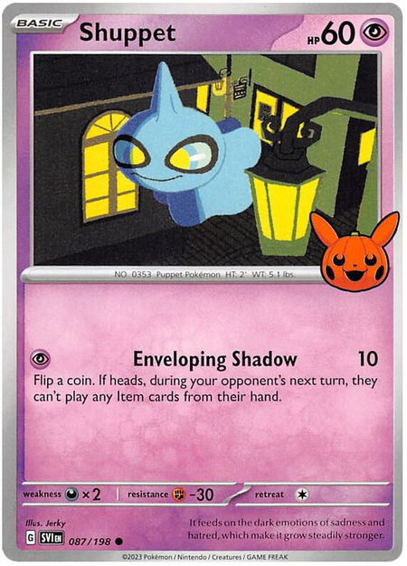 Shuppet - Trick or Trade BOOster Bundle 2023 Pokémon trading card