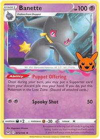 Banette - Trick or Trade BOOster Bundle 2023 (TTBB23) #073/196 - Rare Pokémon Trading Card