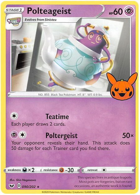 Polteageist - Trick or Trade BOOster Bundle 2023 Pokémon trading card