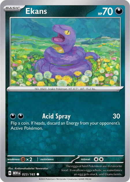 Ekans - SV: Scarlet & Violet 151 Pokémon trading card