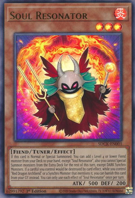 Soul Resonator trading card from Structure Deck: The Crimson King Soul Resonator - Structure Deck: The Crimson King YuGiOh trading card