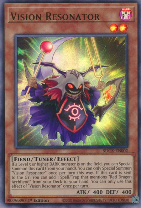 Vision Resonator trading card from Structure Deck: The Crimson King Vision Resonator - Structure Deck: The Crimson King YuGiOh trading card