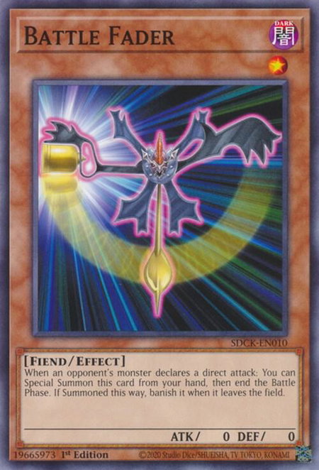 Battle Fader trading card from Structure Deck: The Crimson King Battle Fader - Structure Deck: The Crimson King YuGiOh trading card