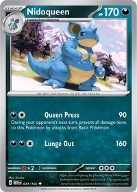 Nidoqueen - SV: Scarlet & Violet 151 (MEW) #031/165 - Uncommon Pokémon Trading Card