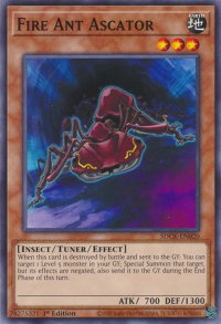 Fire Ant Ascator - Structure Deck: The Crimson King (SDCK) #SDCK-EN020 - Common / Short Print YuGiOh Trading Card