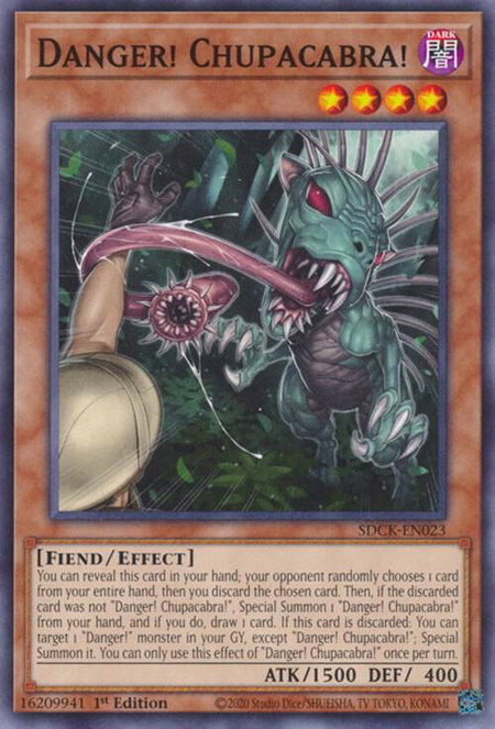 Danger! Chupacabra! trading card from Structure Deck: The Crimson King Danger! Chupacabra! - Structure Deck: The Crimson King YuGiOh trading card