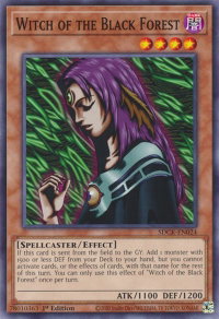 Witch of the Black Forest - Structure Deck: The Crimson King (SDCK) #SDCK-EN024 - Common / Short Print YuGiOh Trading Card