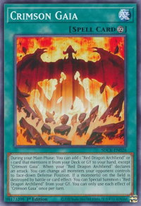 Crimson Gaia - Structure Deck: The Crimson King (SDCK) #SDCK-EN026 - Common / Short Print YuGiOh Trading Card