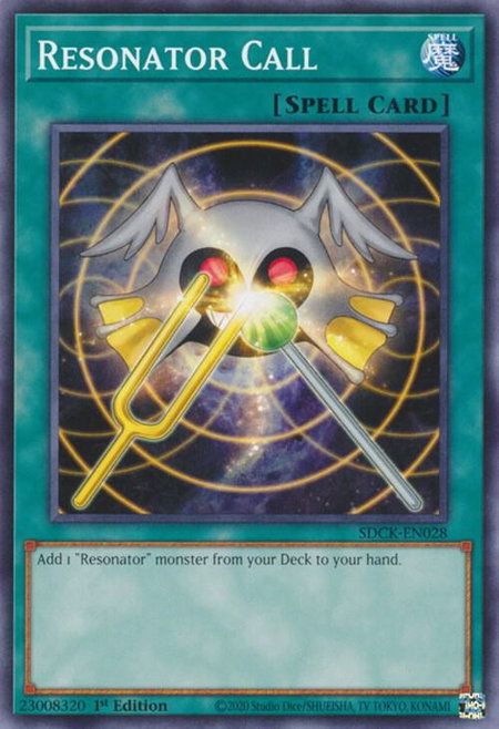 Resonator Call trading card from Structure Deck: The Crimson King Resonator Call - Structure Deck: The Crimson King YuGiOh trading card