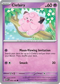 Clefairy - SV: Scarlet & Violet 151 (MEW) #035/165 - Common Pokémon Trading Card