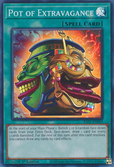 Pot of Extravagance trading card from Structure Deck: The Crimson King Pot of Extravagance - Structure Deck: The Crimson King YuGiOh trading card