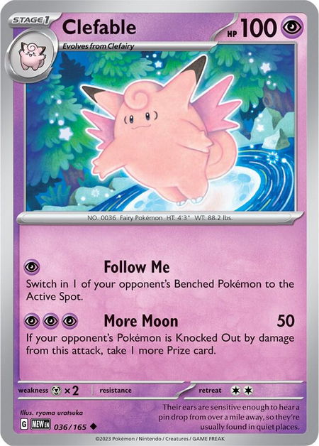 Clefable - SV: Scarlet & Violet 151 Pokémon trading card