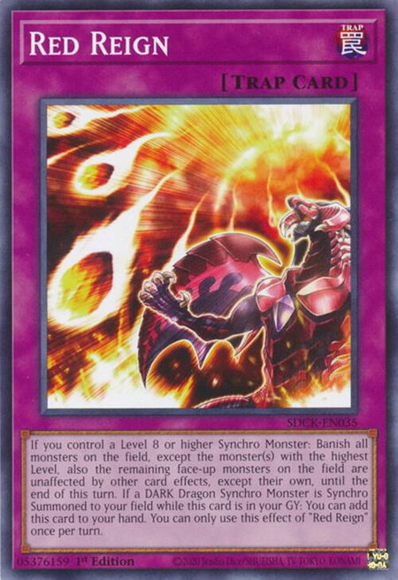 Red Reign - Structure Deck: The Crimson King YuGiOh trading card