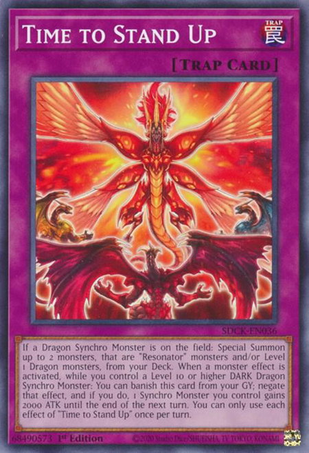 Time to Stand Up - Structure Deck: The Crimson King YuGiOh trading card