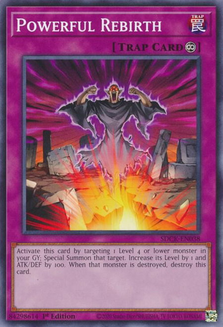 Powerful Rebirth trading card from Structure Deck: The Crimson King Powerful Rebirth - Structure Deck: The Crimson King YuGiOh trading card