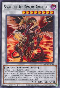 Scarlight Red Dragon Archfiend - Structure Deck: The Crimson King (SDCK) #SDCK-EN041 - Common / Short Print YuGiOh Trading Card