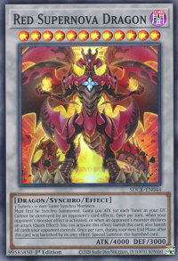 Red Supernova Dragon - Structure Deck: The Crimson King (SDCK) #SDCK-EN044 - Super Rare YuGiOh Trading Card