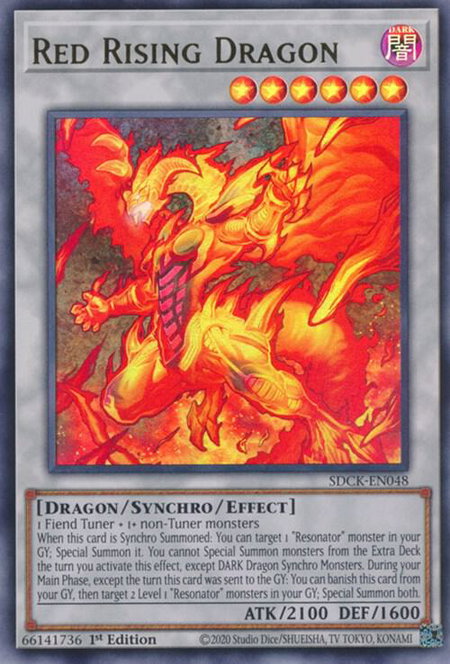 Red Rising Dragon trading card from Structure Deck: The Crimson King Red Rising Dragon - Structure Deck: The Crimson King YuGiOh trading card