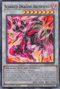 Scarred Dragon Archfiend - Structure Deck: The Crimson King (SDCK) #SDCK-EN049 - Super Rare YuGiOh Trading Card