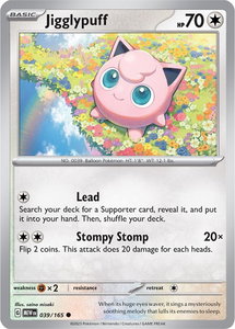 Jigglypuff - SV: Scarlet & Violet 151 (MEW) #039/165 - Common Pokémon Trading Card