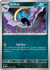 Golbat - SV: Scarlet & Violet 151 (MEW) #042/165 - Uncommon Pokémon Trading Card