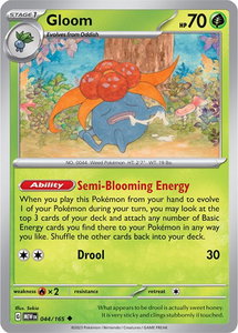 Gloom - SV: Scarlet & Violet 151 (MEW) #044/165 - Uncommon Pokémon Trading Card