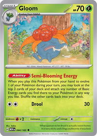 Gloom - SV: Scarlet & Violet 151 (MEW) #044/165 - Uncommon Pokémon Trading Card